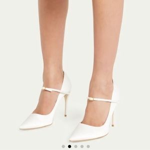 Jennifer Chamandi Bridal Pump White Satin